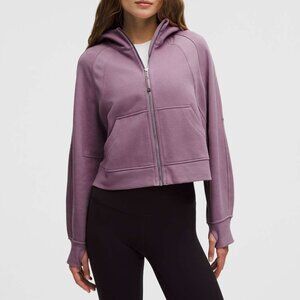 NWT Lululemon Scuba Oversized Full-Zip Hoodie, XS/S, Lavender Lux/Mirror Silver